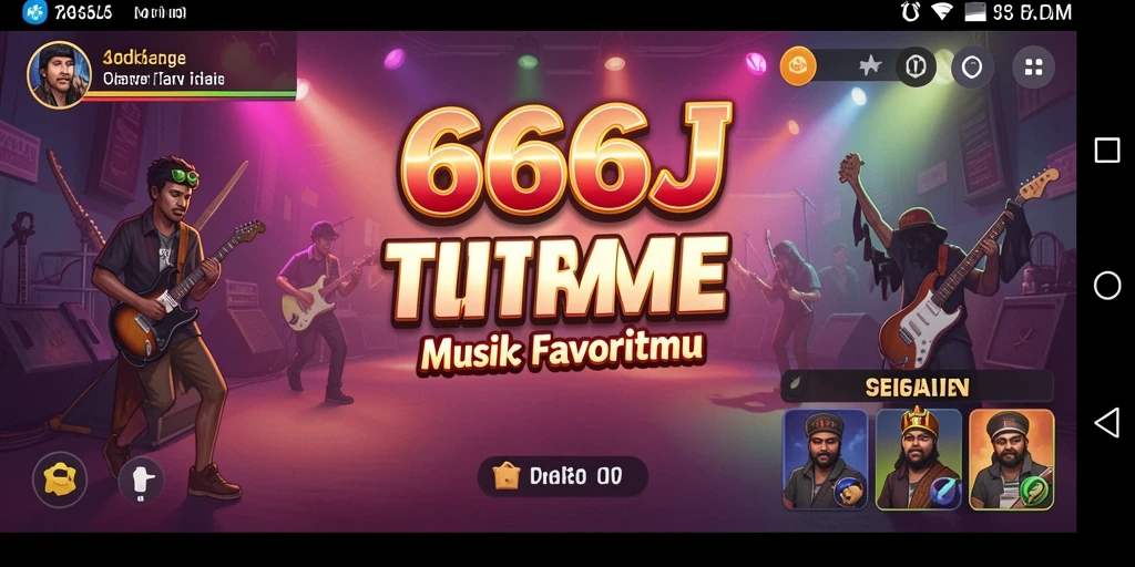 Screenshot gameplay 666J menampilkan pemain yang sedang asyik bermain musik.