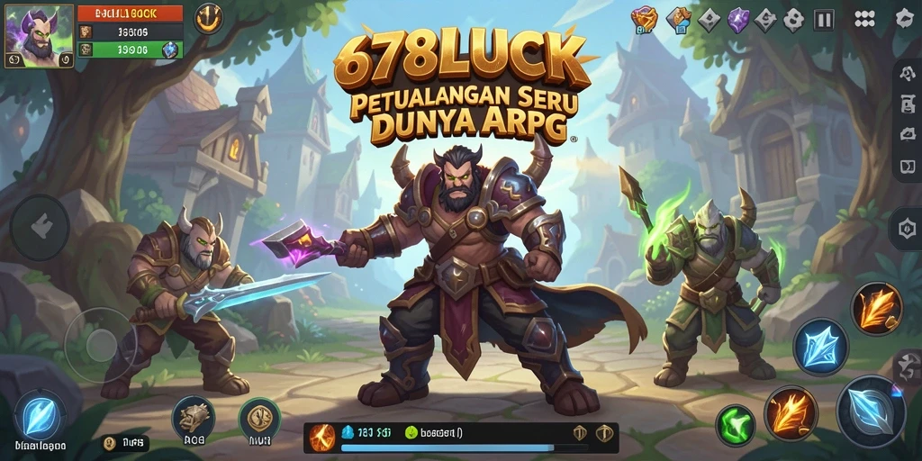 Screenshot menampilkan aksi seru dalam gameplay ARPG 678LUCK.