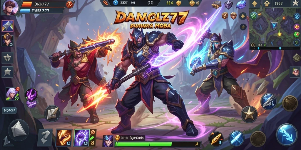 Tampilan screenshot utama gameplay <strong>DAN777</strong> yang menegangkan dan penuh aksi.