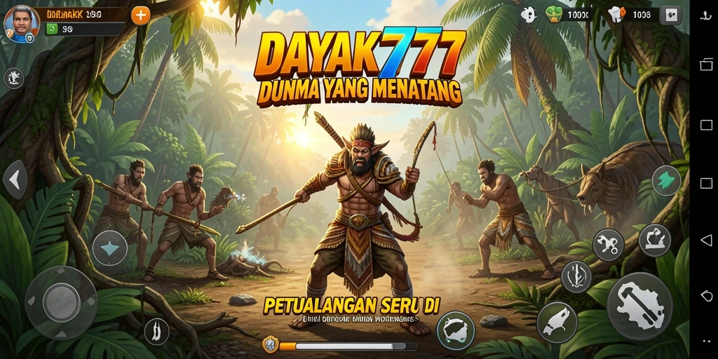 Screenshot gameplay DAYAK777 yang menunjukkan petualangan seru di dunia yang luas.