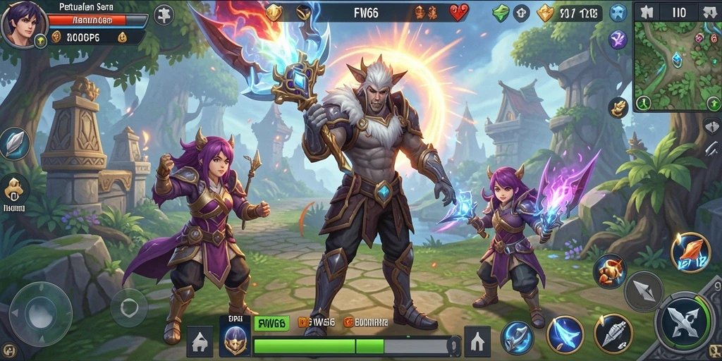 Gameplay menarik dari FW66 dalam petualangan MMORPG yang seru.