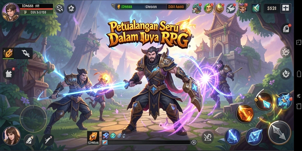 Tampilan menarik dari gameplay RPG IDN668 yang penuh aksi.