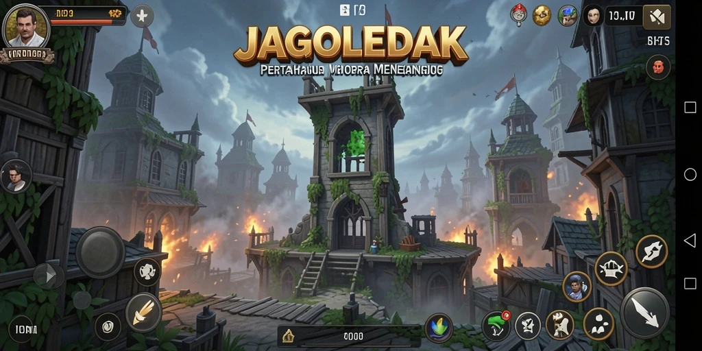 Tampilan gameplay JAGOLEDAK yang mendebarkan dan strategis.