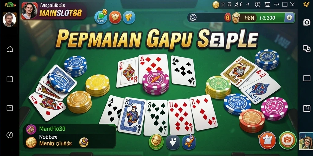 Tampilan gameplay seru permainan Gaple di MAINSLOT88.