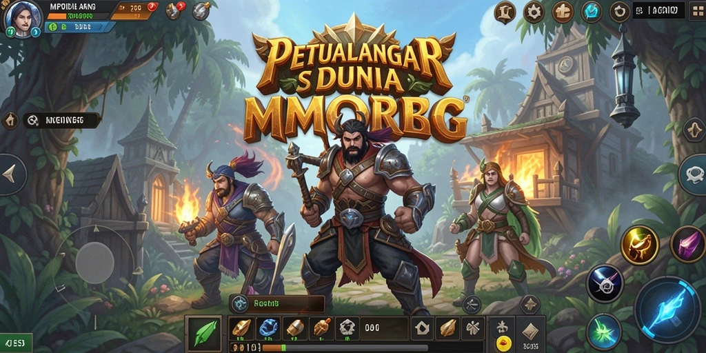 Tangkapan layar gameplay MPOID yang memperlihatkan pertempuran epik dalam MMORPG.