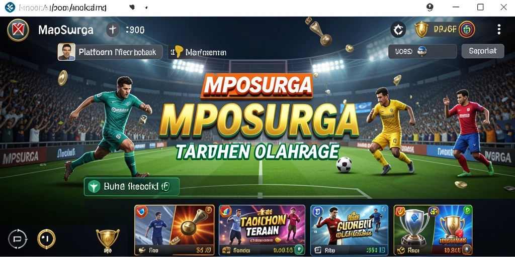 Tampilan antarmuka menarik dari gameplay Sportsbook MPOSURGA.