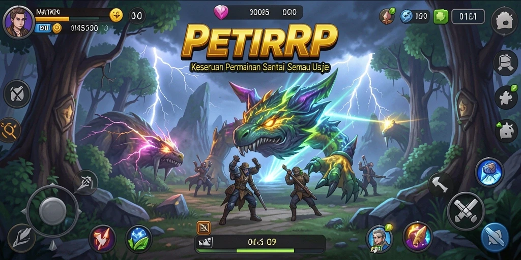 Tangkapan layar utama menunjukkan gameplay santai yang menawan di PETIRRP.