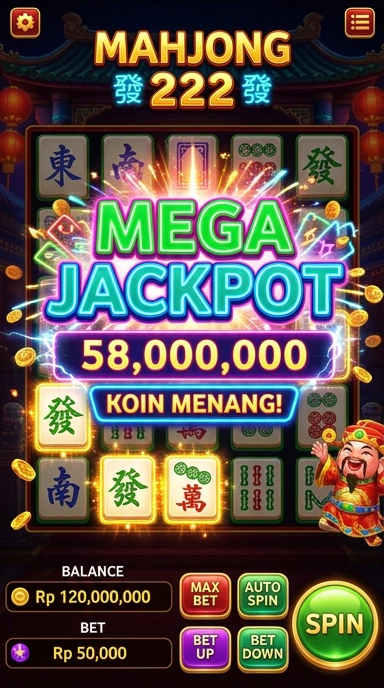 Tampilan antarmuka pengguna di mahjong222 yang intuitif.